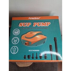 FunWater Electric SUP Pump 16 PSI 12V DC Portable Air Compressor ACC1420002 NEW
